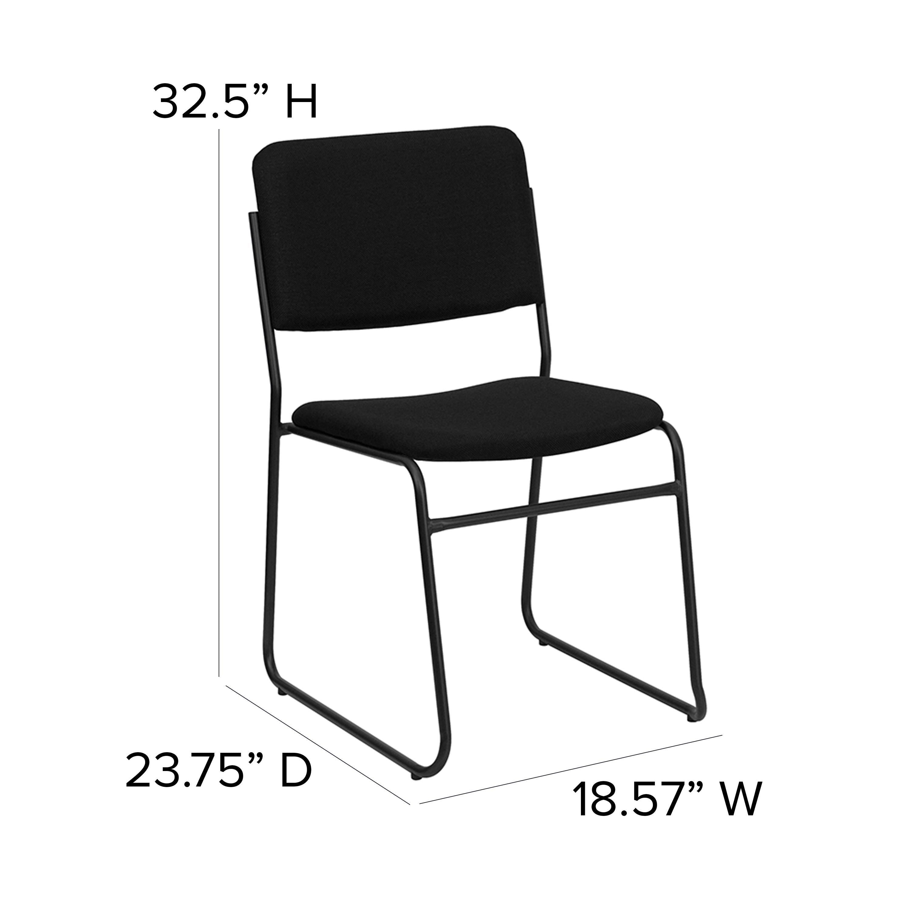 FLASH High Density Stacking Chair 227kg Capacity Sled Base