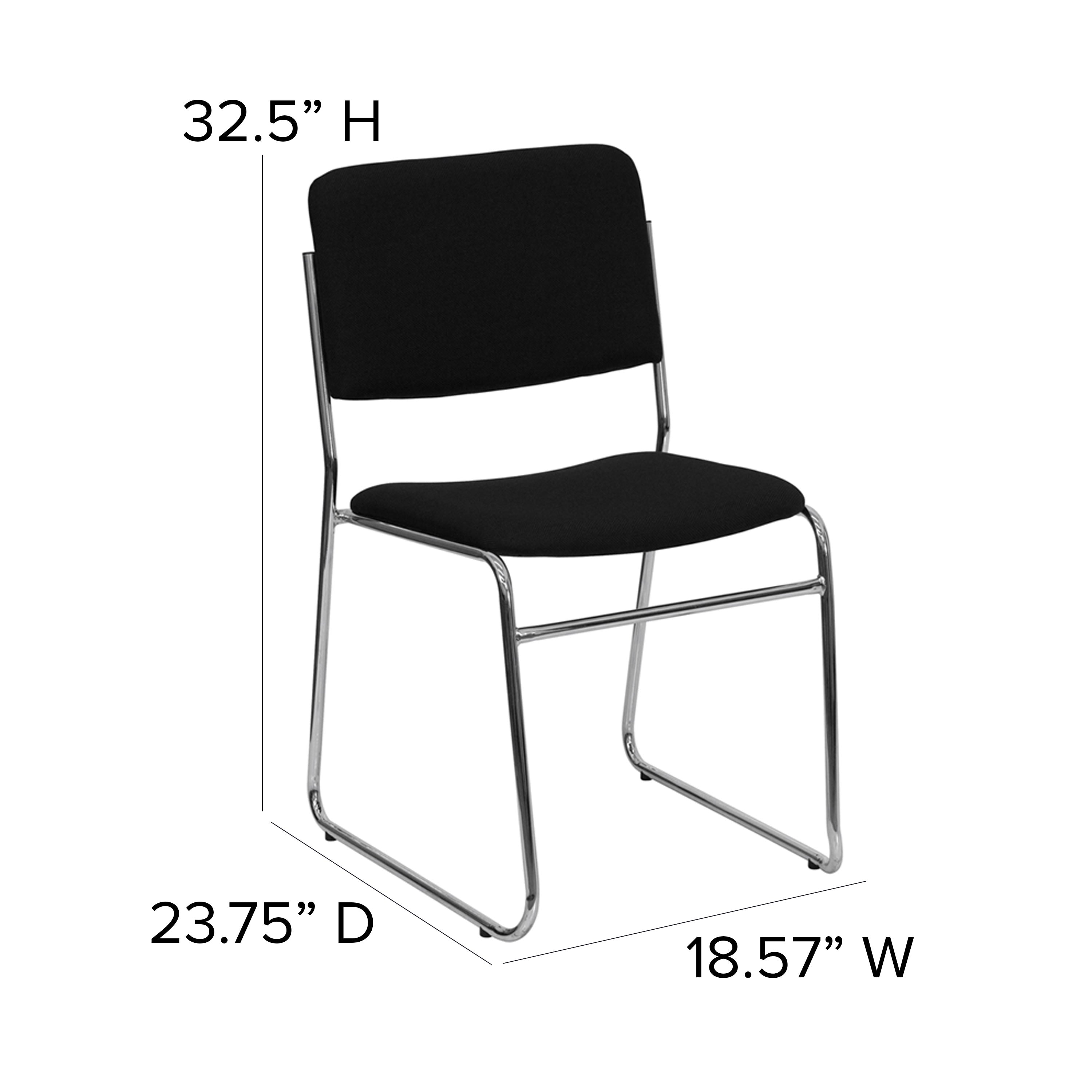 FLASH High Density Stacking Chair 227kg Capacity Sled Base