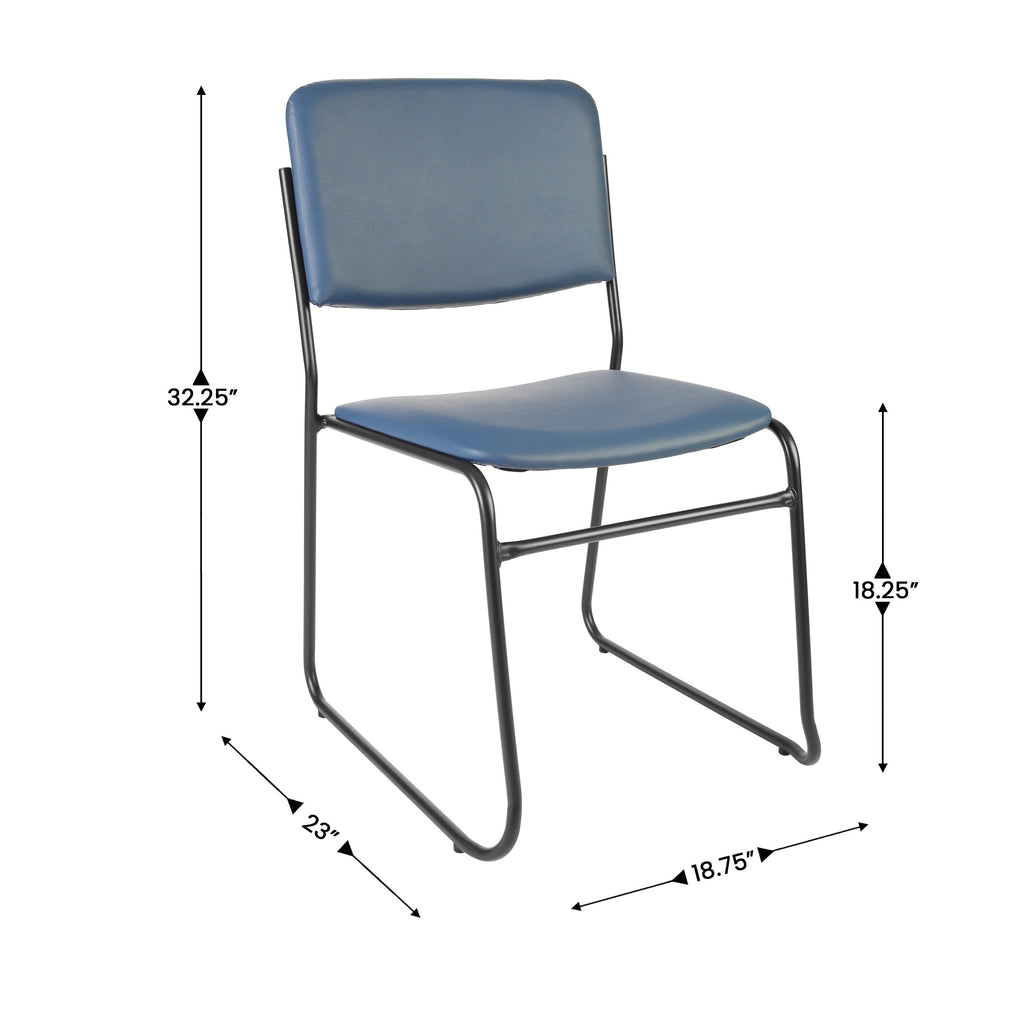 FLASH High Density Stacking Chair 227kg Capacity Sled Base