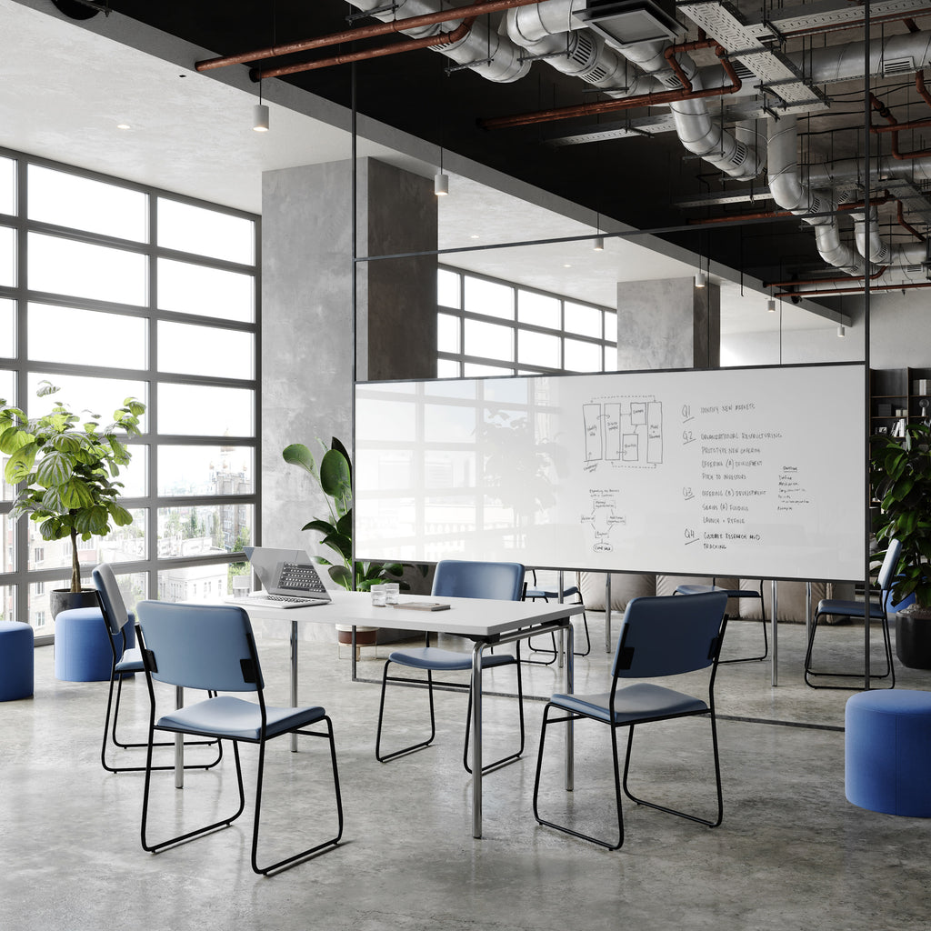 FLASH High Density Stacking Chair 227kg Capacity Sled Base