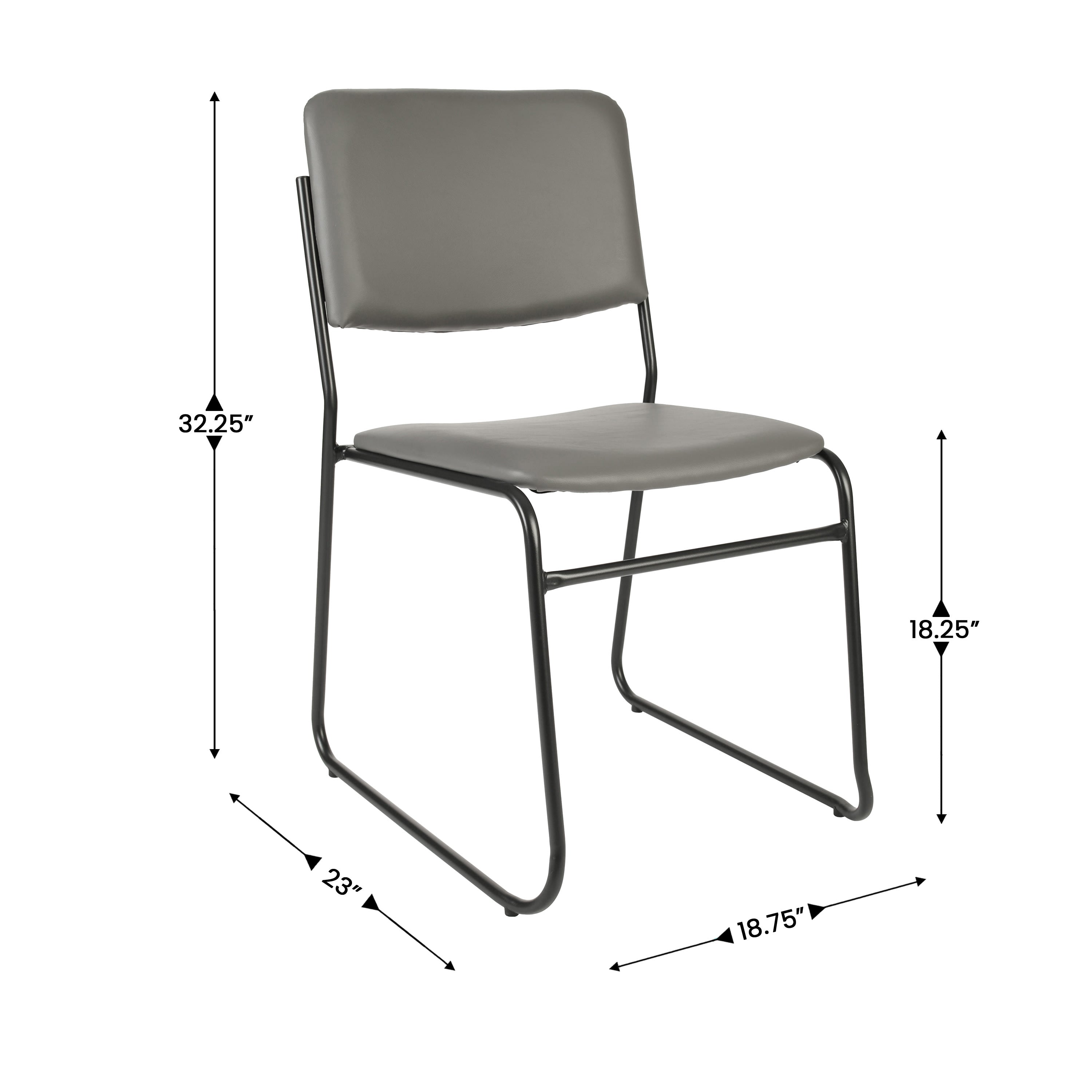 FLASH High Density Stacking Chair 227kg Capacity Sled Base